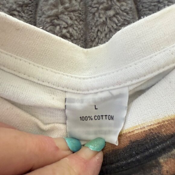 Tupac Graphic Tee L 100% Cotton Vintage Style Hip Hop Rap Shirt Size L RARE - Picture 3 of 5